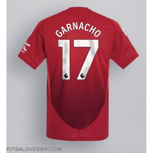 Dres Manchester United Alejandro Garnacho #17 Domáci 2024-25 Krátky Rukáv